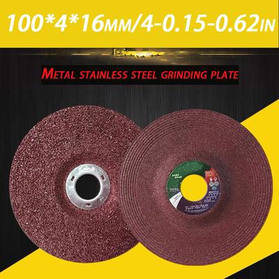4" 100x4x16mm Stainless Metal Abrasive Disc Grinding Wheel Blade, Abrasive Grinding and Polishing Sanding Disc for Angle Grinder