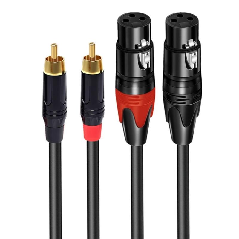 Double To Double Sound Cable 1m Professional Balanced Indication Transmission Gold Veneered Couplings For Studio Media Room