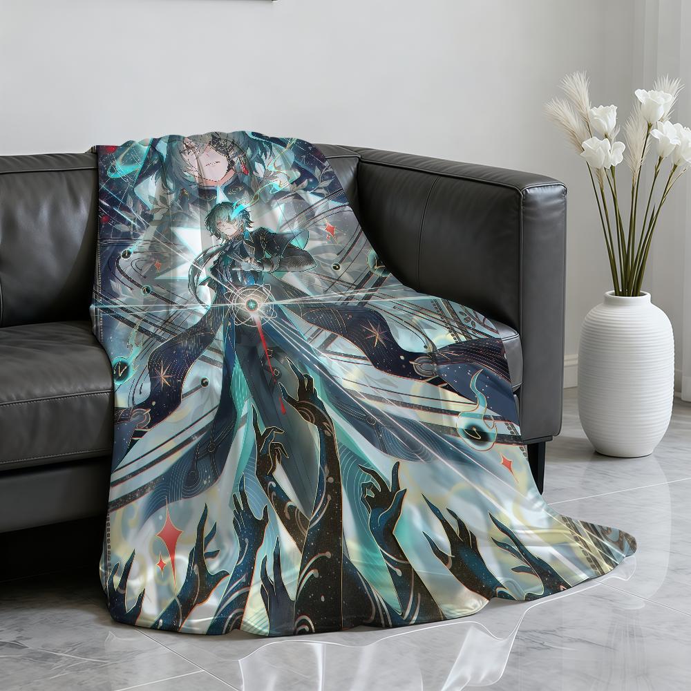 Hot Game Honkai Star A AnaXa Blanket For Soft Throw Blanket for Picnic Bed Sofa Home Bedroom Cozy Warm Comfortable