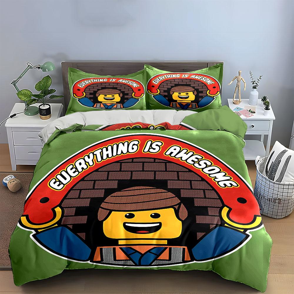 Alles Ist Super Design Bettwäsche Bettbezug Set Bettbezug Kissenbezüge (1*Bettbezug 2*Kissenbezüge, ohne Bettdecke)