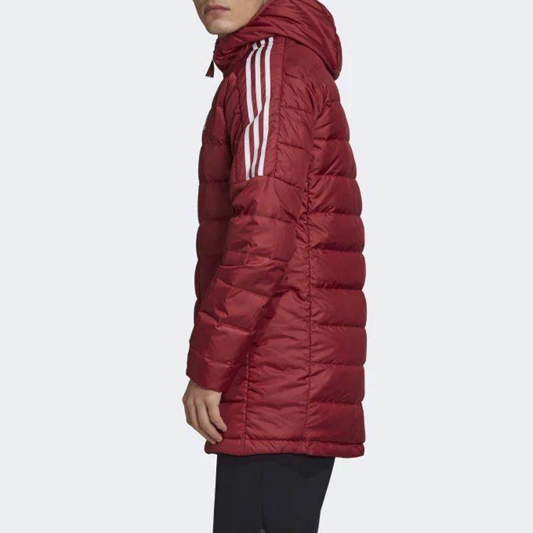 Adidas Down Jackets Men's Red Hooded Moderate Other GH4606