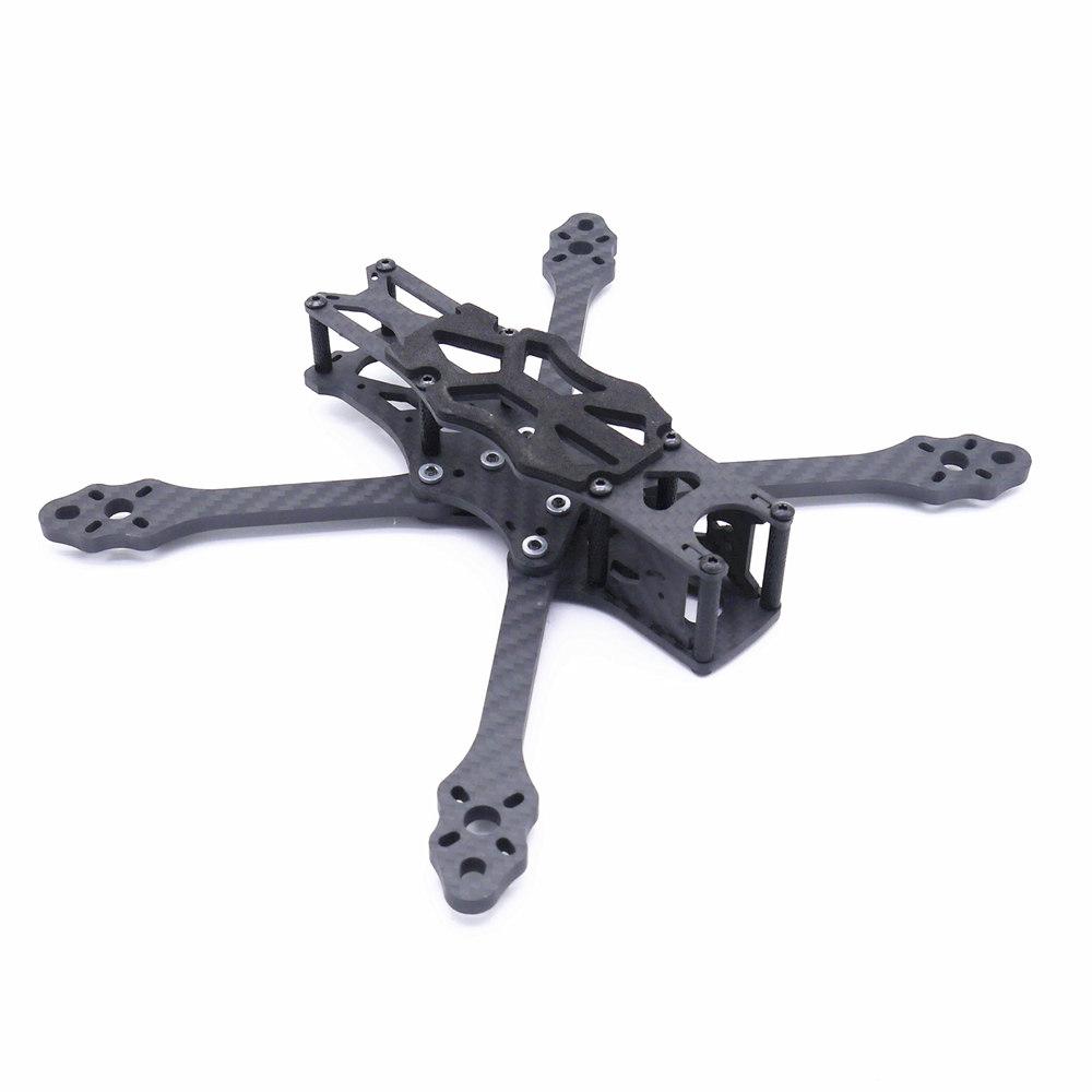 STEELE 5 220mm Wheelbase 5mm Arm Thickness Carbon Fiber X Type 5 Inch Freestyle RC FPV Racing Drone Frame Kit Accessories