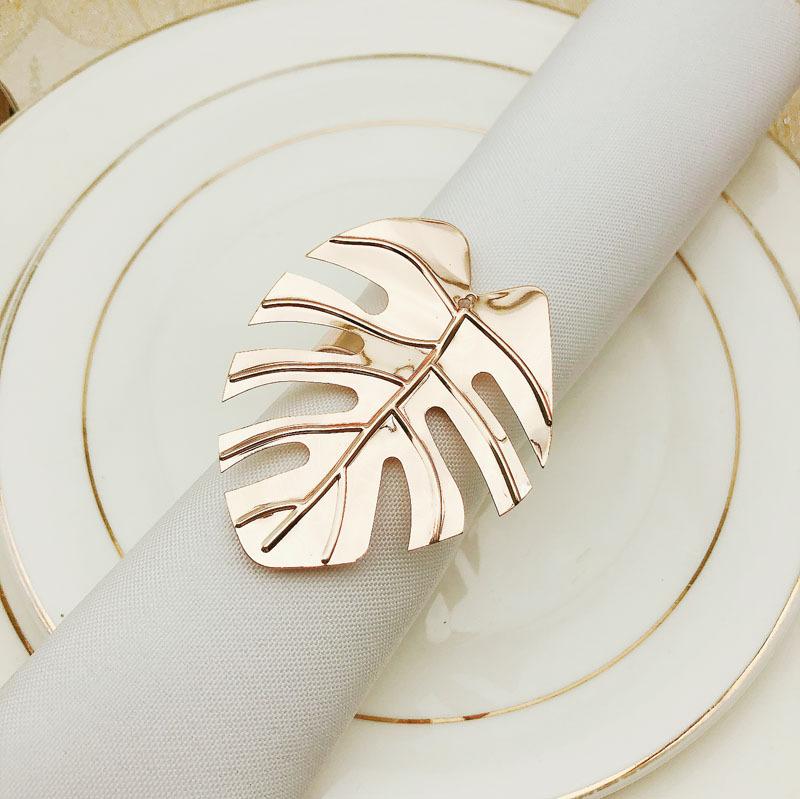 

8 шт./лот новое кольцо для салфеток металлическое зеленое черепаховое листовое кольцо для салфеток рождественская вечеринка свадьба украшение для рабочего стола розового золота