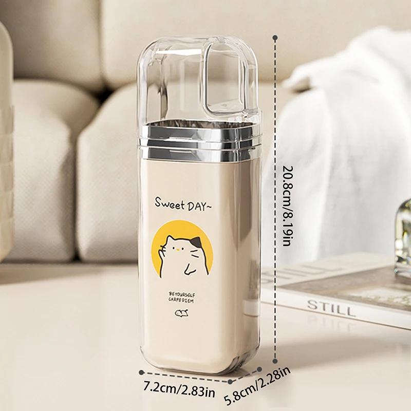 Travel Toothbrush Holder Cartoon Cute Toothbrush Cup Simple Portable Mouthwash Cup for Business Trip Home Camping