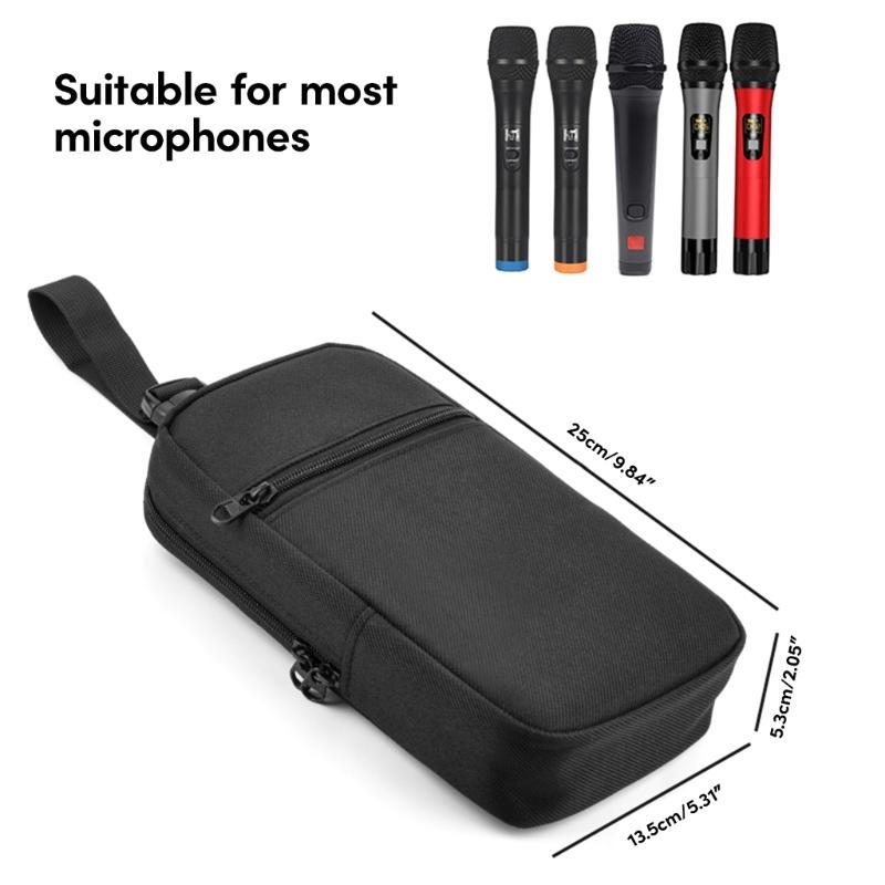 Bolsa Essencial para Microfone para Partybox Suporte de Microfone Essencial para Alto-falante com Elástico Bolsas de Microfone Estilosas