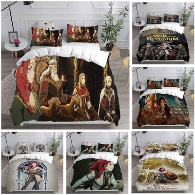 Władca Pierścieni Wojna Rohirrim Zestawy Pościeli Narzuta Kołdra Poszwa na Kołdrę Poszewka na Poduszkę Zestawy 2-3 Elementowe