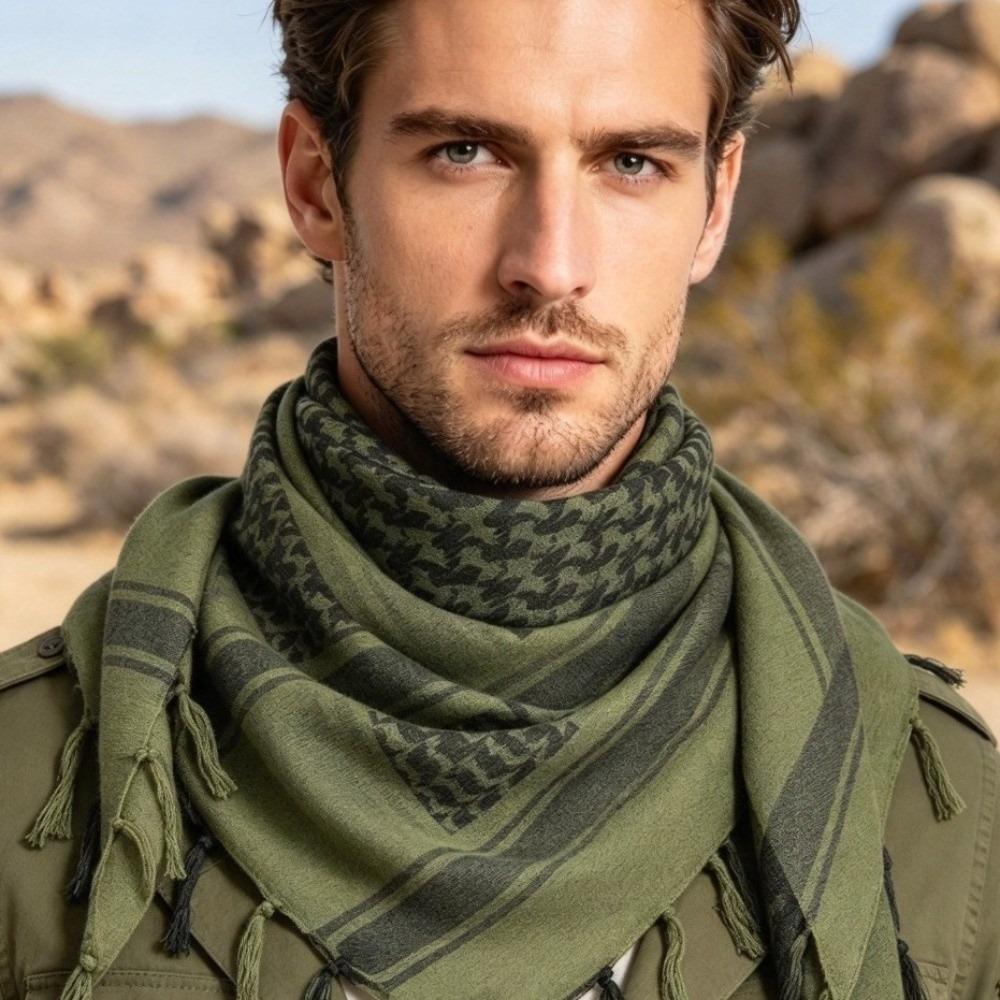 Breathable Headscarf Durable Neck Wrap Shawl Vintage Neck Gaiter Men