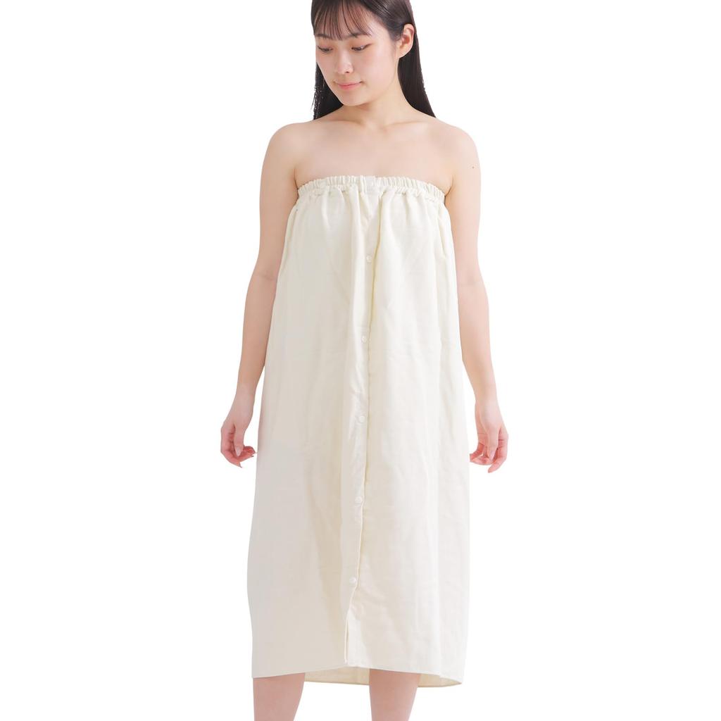 Five Bear Senshu Wrap Towel for Suitable for Pool and Made In for and Women Adults, Swimming, Japan, Boys, Girls, (Ivory)