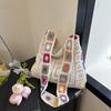 Large Capacity Fashi Boho Tote Bag Trendy Floral Crochet Handmade Knitted Bag Vintage Multicolor Hollow Out Handbag
