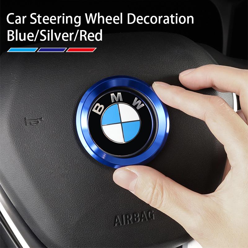 Car Decoration Ring Steering Wheel Circle Sticker Frame Metal Cover For BMW G30 G32 G01 G02 G05 G06 G07 G26 G23 G22 F40 F20 G08 OT4