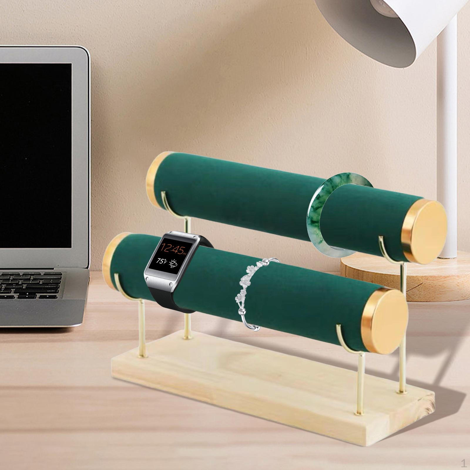 

2-слойный браслет-дисплей, браслет, часы, ювелирный магазин, гостиная зелёный