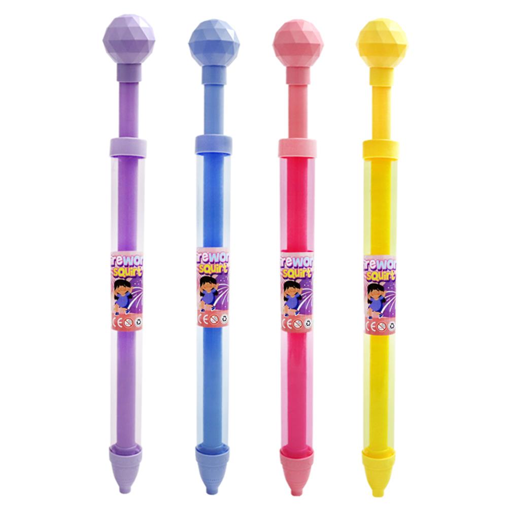 4pcs Fireworks Water Gun Spraying Toys Children's Pull-Out Water Sprinkler Toy for Outdoor Beach Summer Swimming Party Favor
