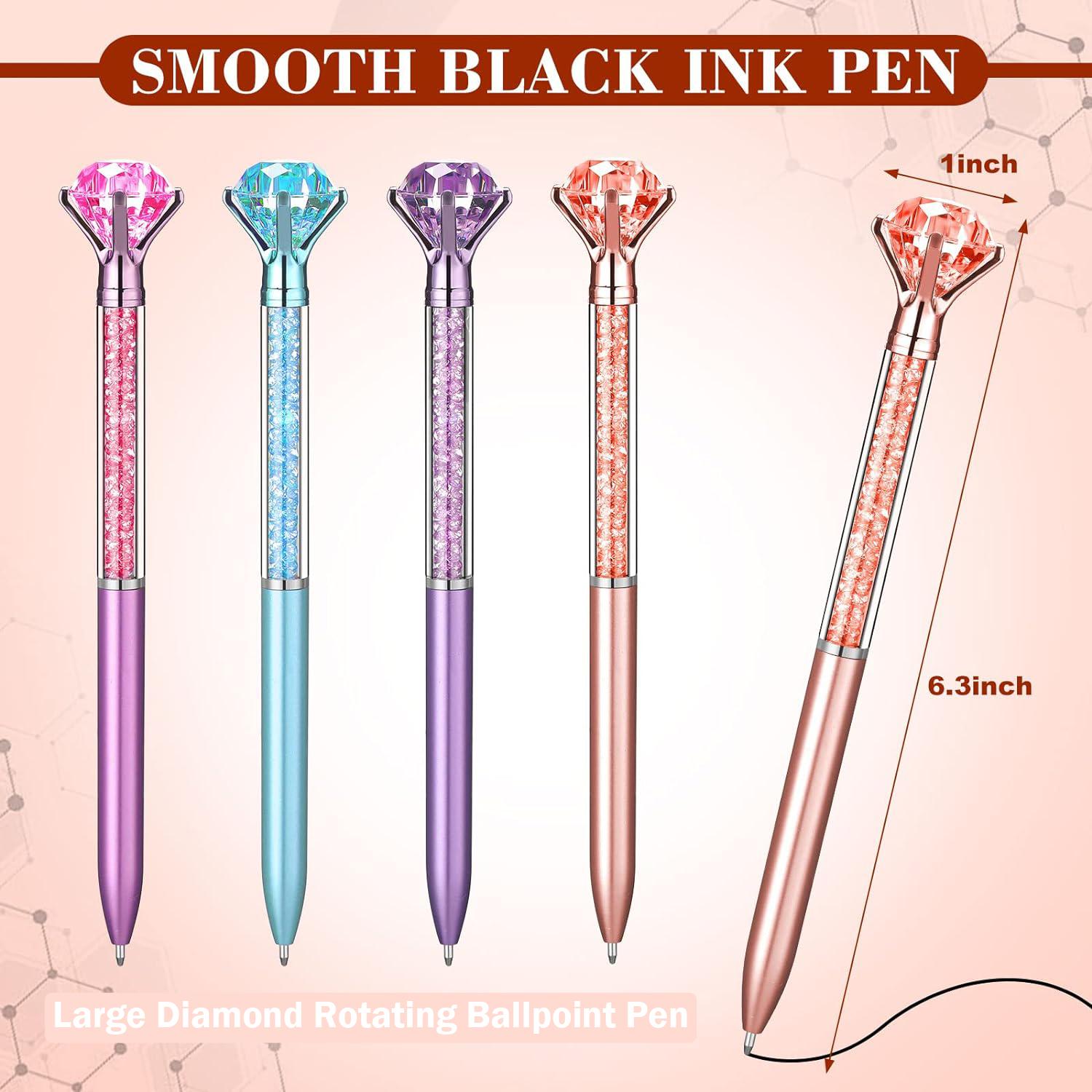 

20 шт. Большие хрустальные алмазные ручки, металлические шариковые ручки, канцелярские принадлежности, подарочные ручки на Рождество, свадьбу, день рождения невесты Mix Colors x20 чёрный