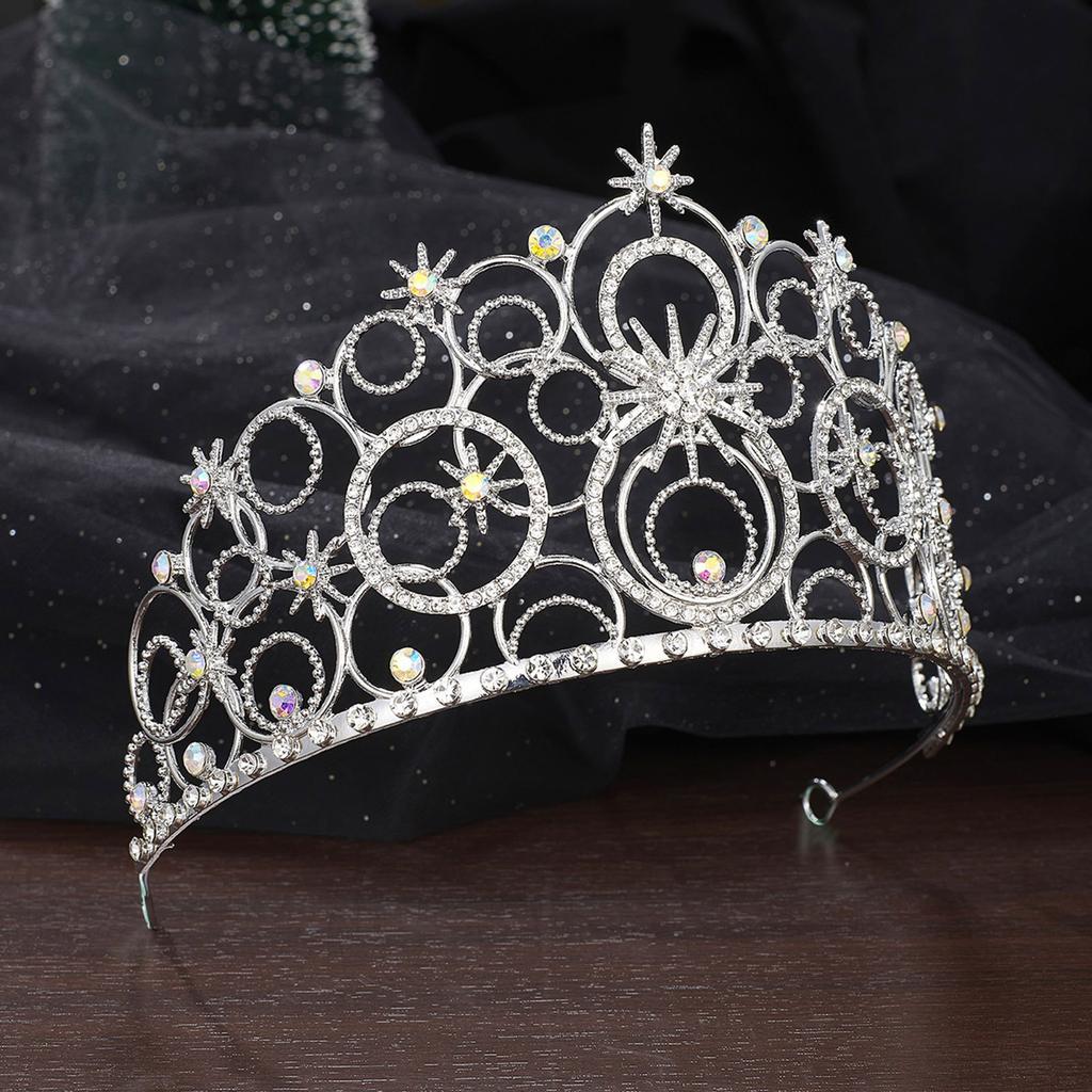 Blingbling Hair Hoop Girl Birthday Party Elegant Pageant Water Drop Crystal Girl King Costume Headwear