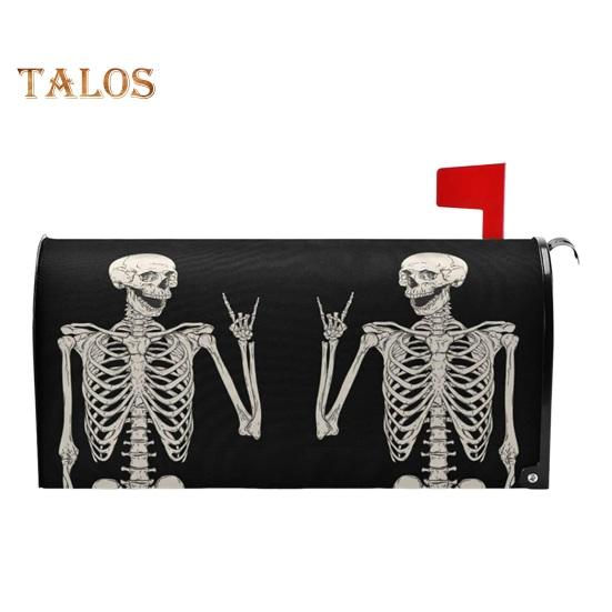 Mailbox Cover Halloween Themed Magnetic Mailbox Wrap Colorful Gothic Mailbox Sleeve for Garden Yard Home Outdoor Decor