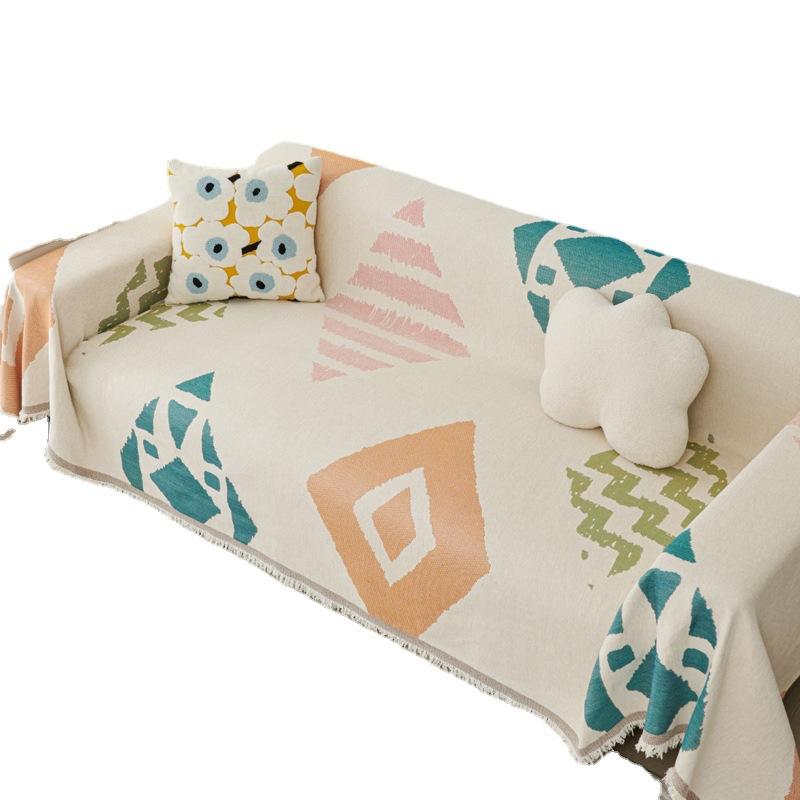 Chenille Sofa Cover Cloth Ins Style Sofa Blanket Cover Towel All-Inclusive Universal Sofa Cover Four Seasons Universal Sofa Cushion