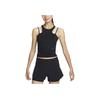 Nike Canotta da donna senza maniche girocollo con logo monocolore Dri-FIT Nera DX6488-010