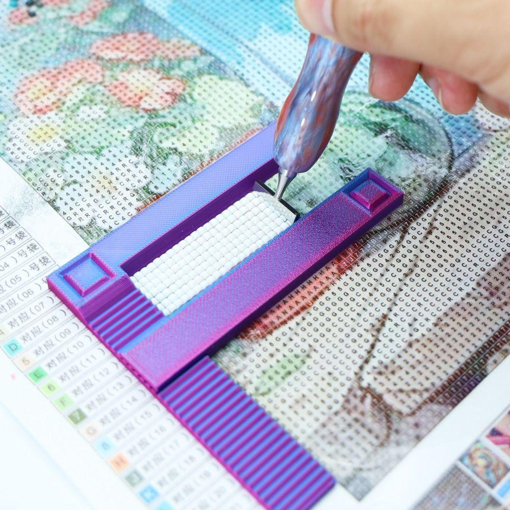 3Pcs Flexible Diamond Art Rulers L-Shape Bead Alignment Guides Diamond Painting