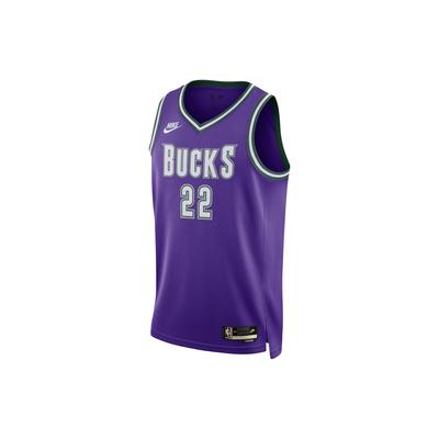 NBA Milwaukee Bucks Limited Edition Swingman Jersey No. 22 Men Tops Purple DO9450-506