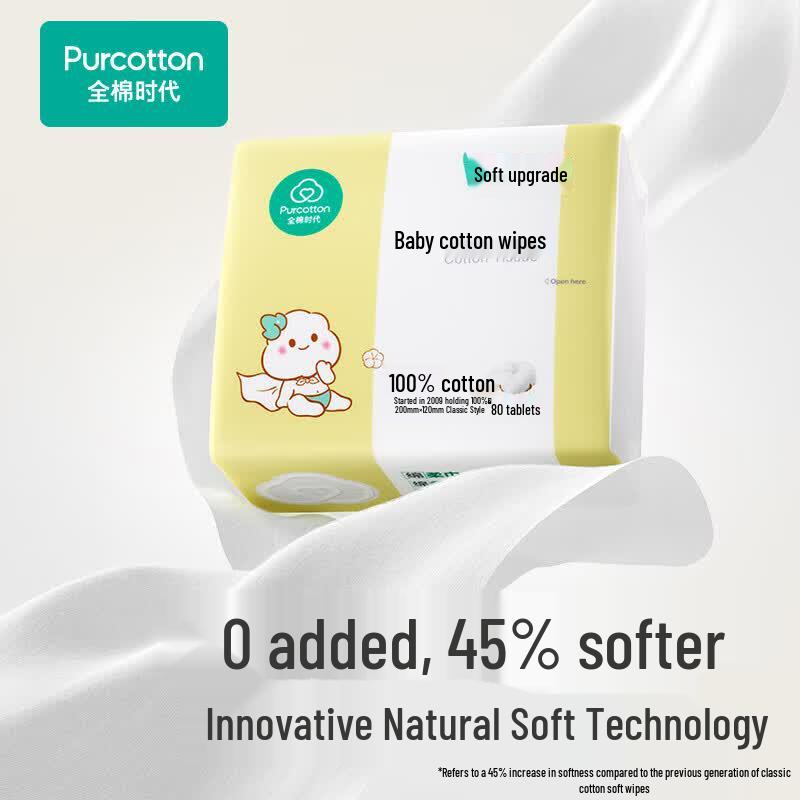 PurCotton 100% Cotton Dry & Wet Wipes