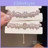 Collier Pendentif Géométrique en Perle Artificielle avec Accents en Zircone Pour Femmes Élégantes