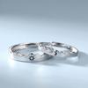 New Simple Couple Rings Silver Color Sun Moon Adjustable Open Ring For Women Men Wedding Fashion Jewelry Gifts