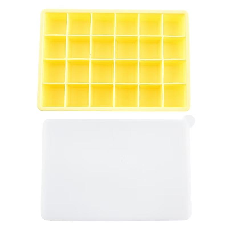 24 Grid Silicone Ice Cube Mold Big Square Ice Cube Tray Mold Ice Cube Maker Non-toxic Durable Bar Pub Wine Ice Blocks Maker