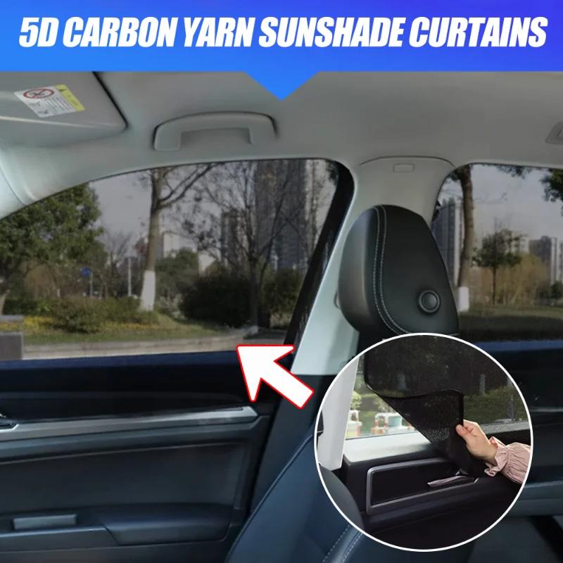 Magnetic Car Sun Shade Car Accessory UV Protect Curtain Sun Visor Protection Window Film Side Window Sunshade Mesh Anti-mosquito