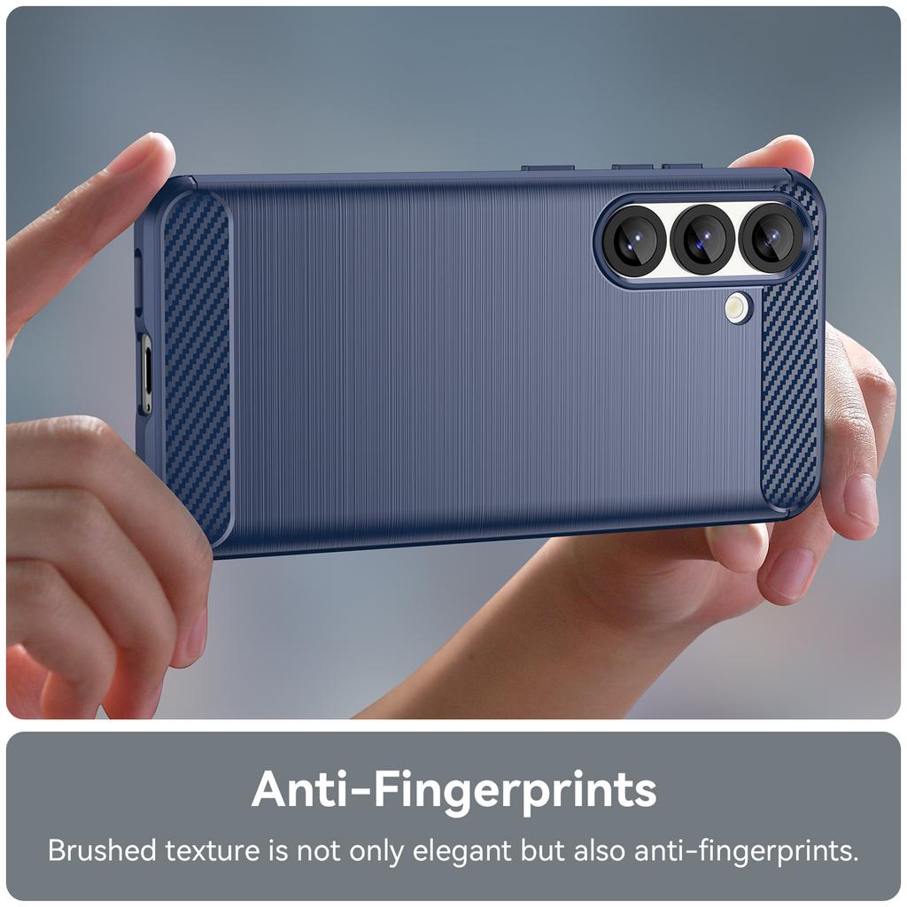 Samsung Galaxy S25 FE Case,Flexible TPU Fiber Protective Cover for Samsung Galaxy S25 FE