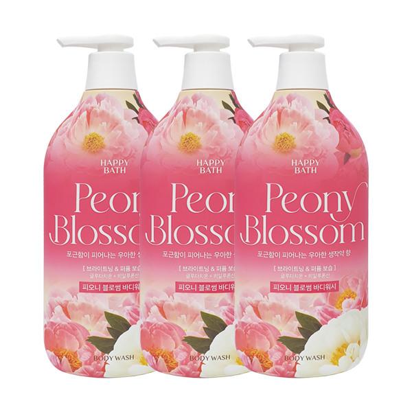 

HAPPY BATH Peony Blossom Body Wash 900g x3