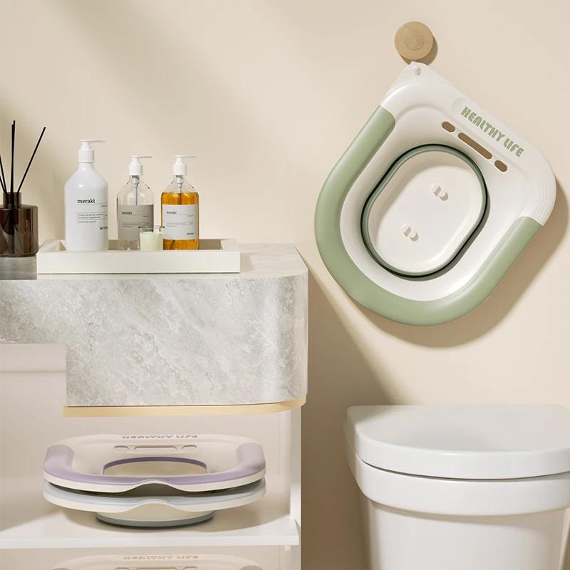 Special Folding Sitz Bath Basin for Pregnant Women & Hemorrhoid Relief Safe Material Home Care Comfort during Pregnancy