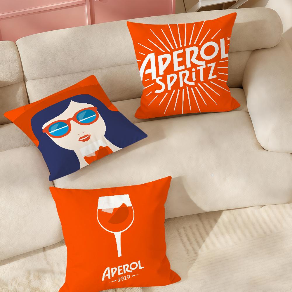 Aperols Spritz Flannel Pillow Case Applicable Space For Guest Rooms Interiors Cars Office House Decoration