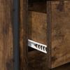Nightstand Smoked Oak 35 X 36.5 X 61 Cm Engineered Wood