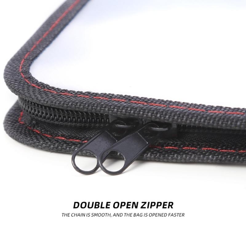 Taška na chobotnice se zipy Vodotěsná Dřevěná Krevety Chobotnice Háčky Návnady Taška Organizéry na chobotnice Rybářské doplňky