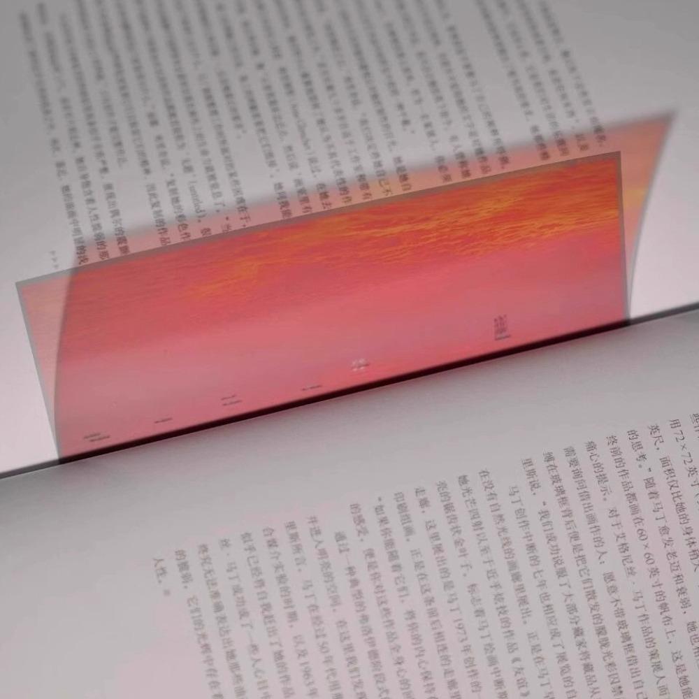 Acrylic Ocean Theme Book Page Clip Art Aesthetic Film Acrylic Bookmark Ocean Bookmark  School Gift Sunset