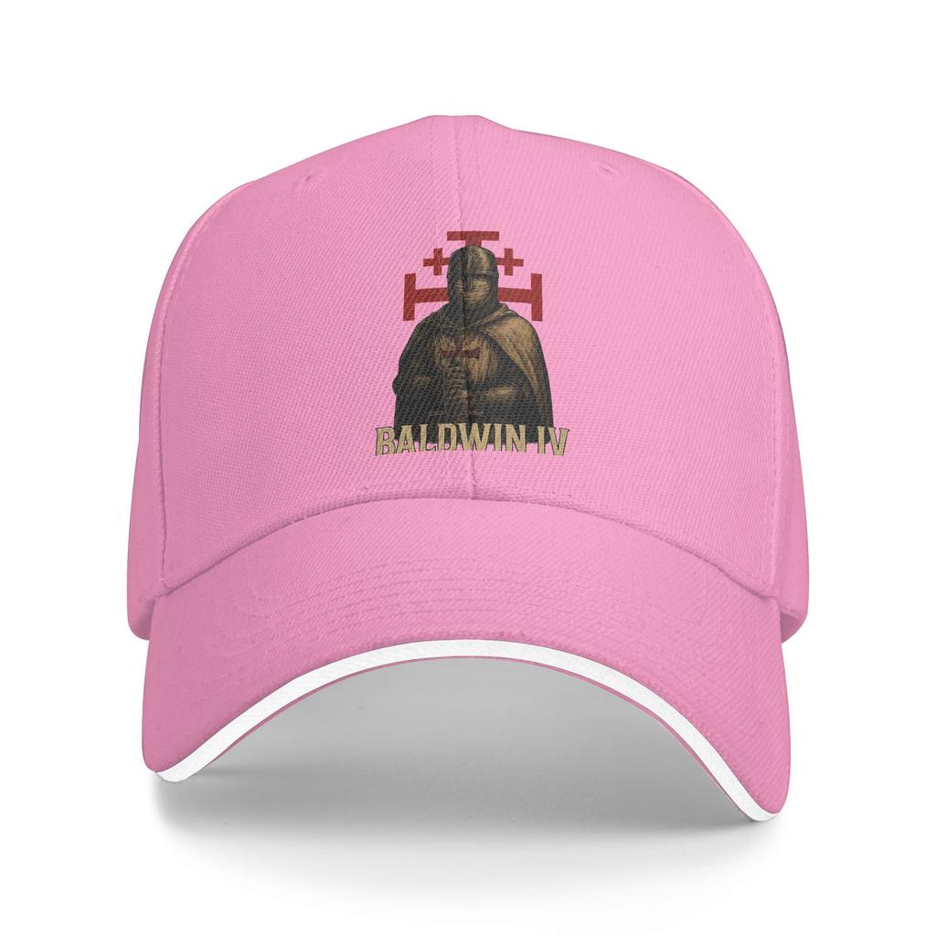 Summer Casual Baseball Cap King Baldwin IV  Running Hippie Trucker Hat For Men Adult Dropshipping  y2k Funny Baseball Caps