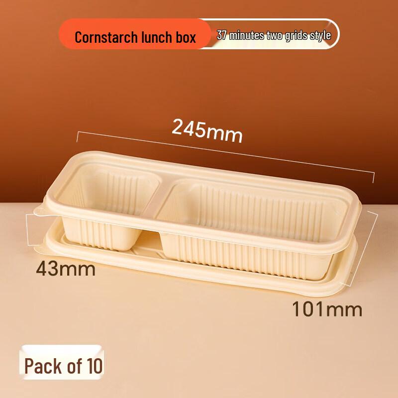 Biodegradable Corn Starch Microwaveable Lunch Boxes