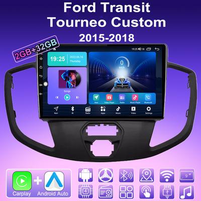 2 DIN Android Carplay Autoradio Für Ford Transit Tourneo Custom 2015- 2018 Multimedia Player Head Unit Stereo GPS Navigation BT WIFI 2+32GB