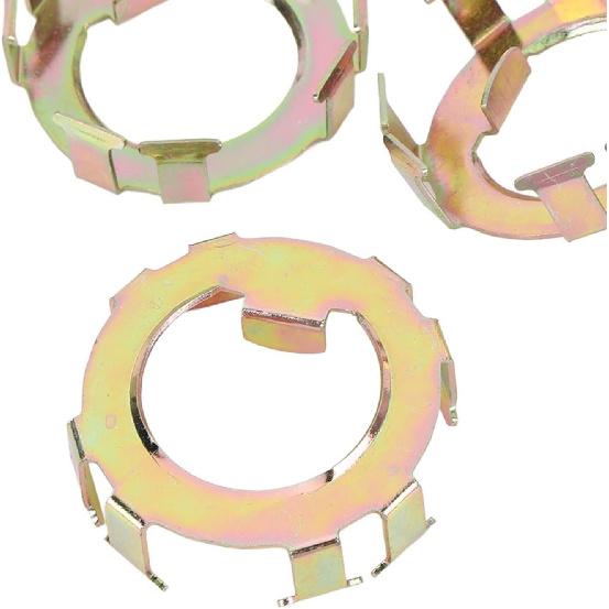 Replacement Trailer Spindle Nut Retainer, Metal Secure Fixation Wheel Spindle Nut Retainer, 4Pcs for EZ Lube Jam Nut 2 8K Dexter Axle, 6 191 6 190,