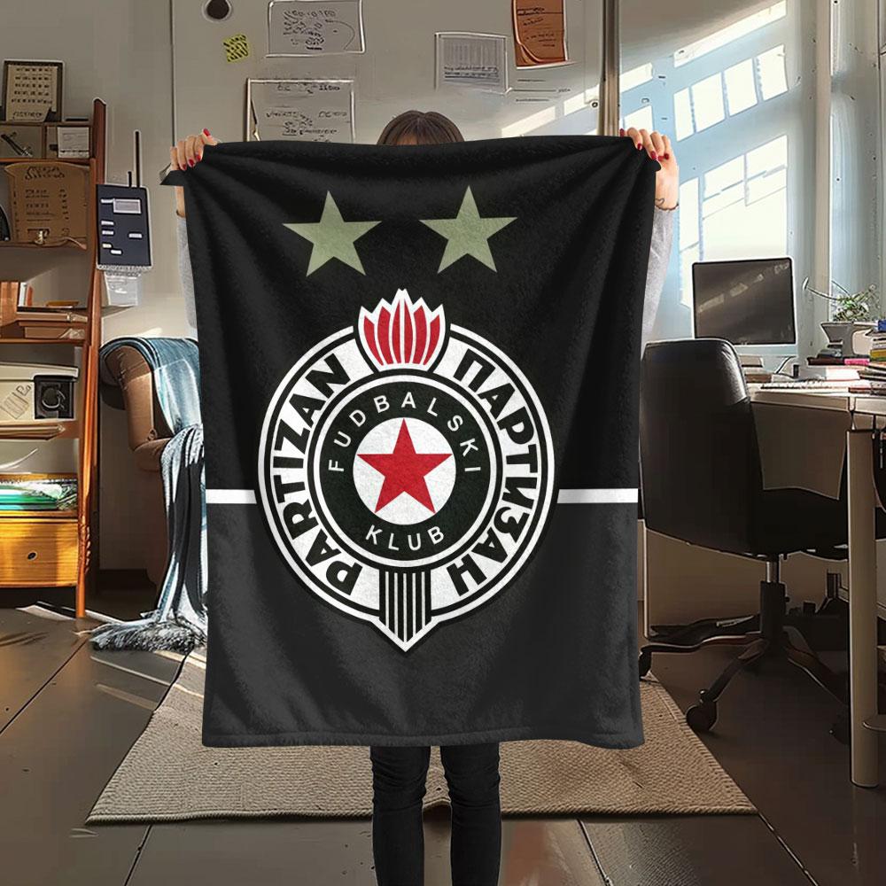 Poster Partizan Plaid in Flanella, Alta Qualità Confortevole per Tutte le Stagioni, Decorazione per la Casa, Calore e Comfort