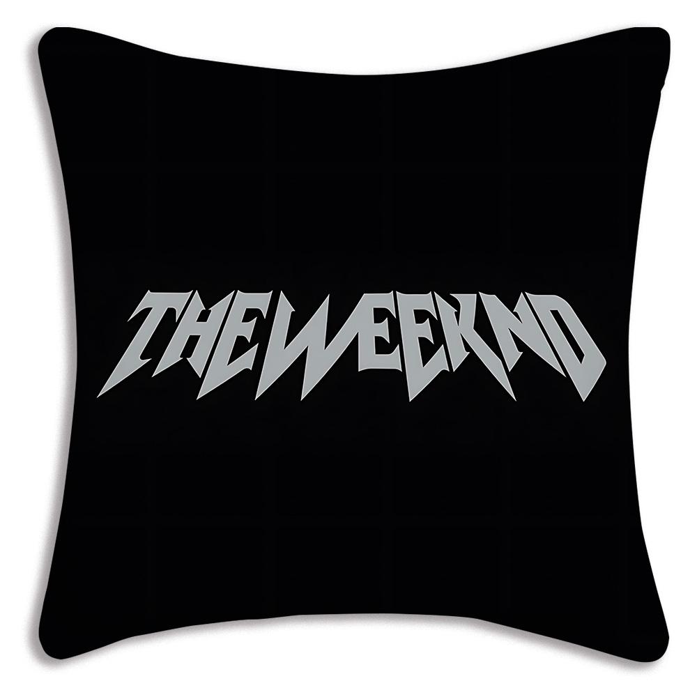 Rapper The W-WeekndS Pillow Covers Cartoon Sofa Decorative Home Double-sided Printing Short Plush Cute Cushion Cover