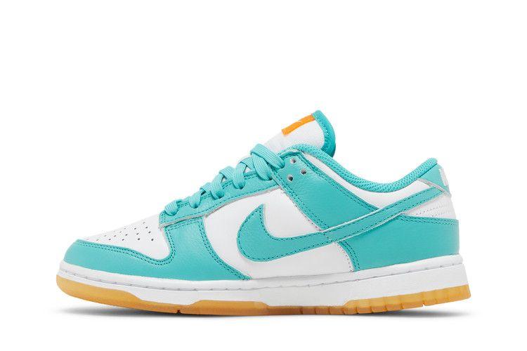 Women's Sneakers Nike Dunk Low Teal Zeal (Women's) White/Washed Teal/Kumquat