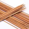 36cm Double-Ended Carbonized Bamboo Knitting Needles - Sharp, Smooth DIY Yarn Tool