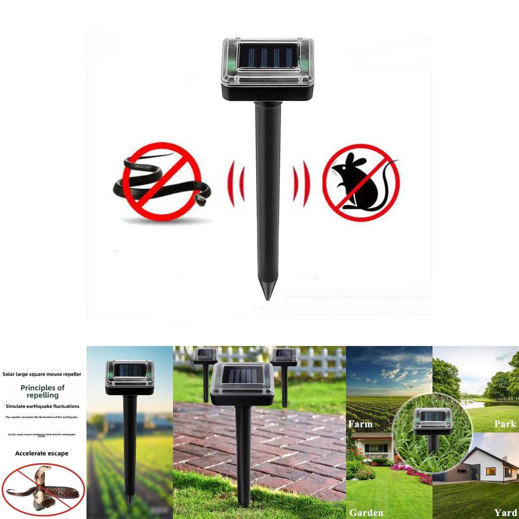 Kein IP Solar Schädlingsbekämpfer Elektronischer Ultraschall Nager- und Vogelabwehrer für Garten und Rasen