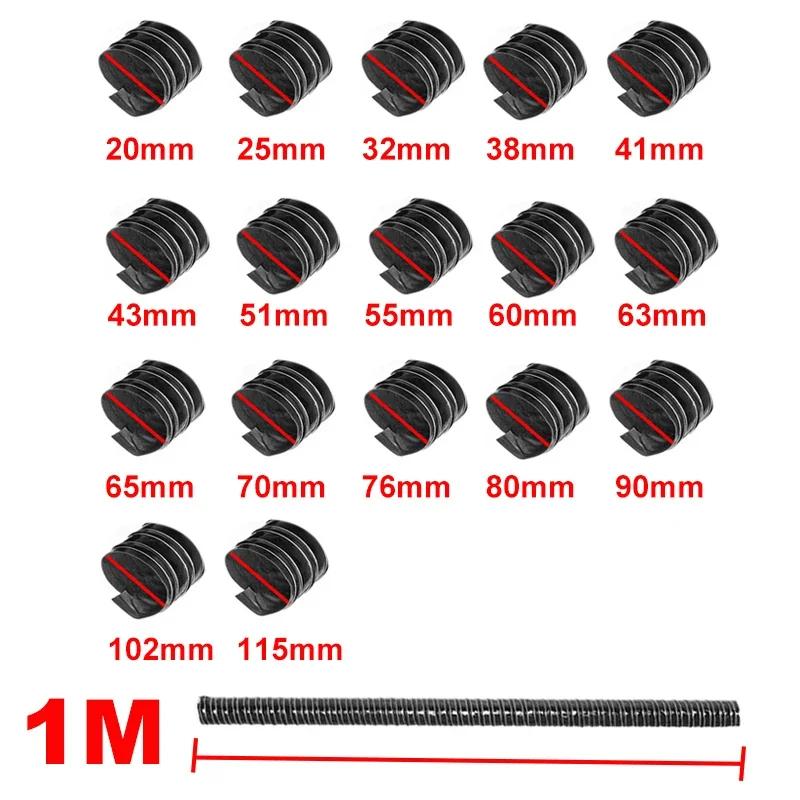 

1m Universal Car Hood Air Intake Pipe Air Ducting Hose Tube Cold Heat Resistant Temperature Resistance Flexible Pipe ID:20-115mm 20mm