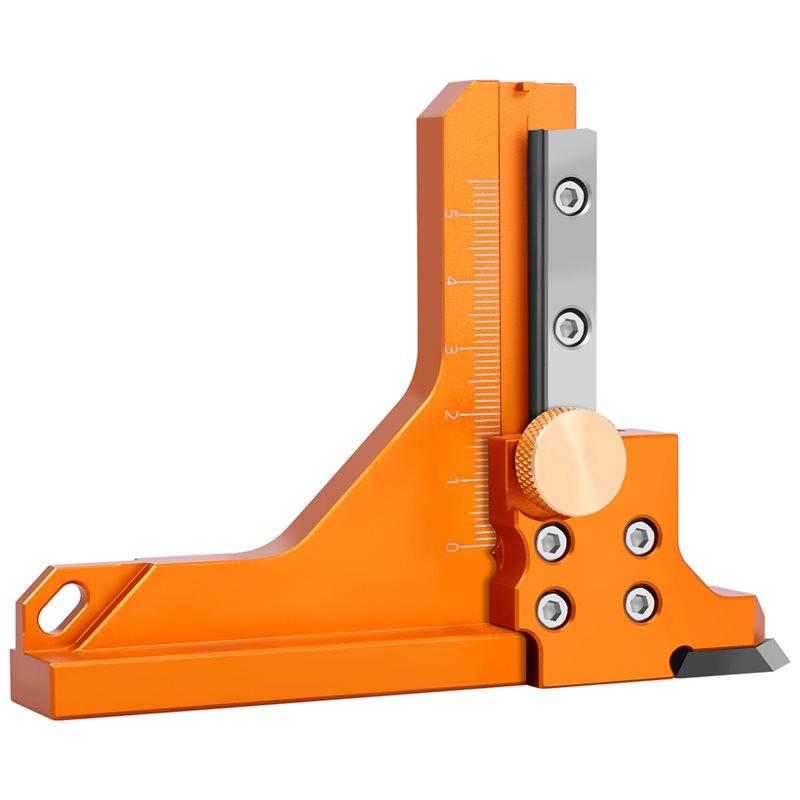 Premium-Adjustable Table Saw Depth Gauge Aluminum Alloy Saw Blade Fixed Height Ruler Table Saw Depth Adjustment Tool