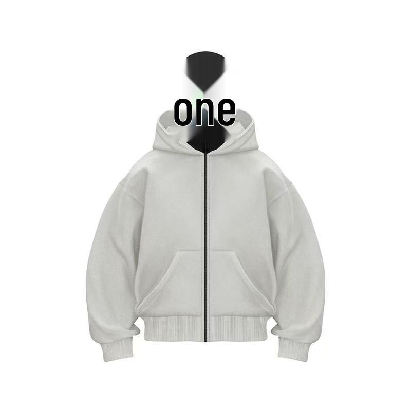2025 Men's Double-Hooded Sweatshirt Jacket - New Spring Fashion, 250g