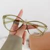 Fashion Cat Eyes Myopia Glasses Ultralight Small Frame Clear Lens Near-sighted Eyeglasses for Women Men with Diopter 0 To -4.0