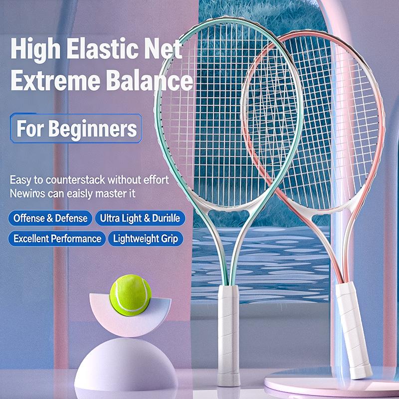 Lightweight Aluminum Alloy Tennis Rackets Set for Individual Player Perfect Balance