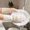 Waterproof Dish Washing Gloves Kitchen Bowl Cleaning Latex Reusable Non-slip Wear Resistant Rubber Housework Washing Gloves